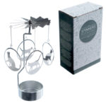 Cute Cat Design Metal Tea Light Spinner