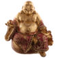 Decorative Chinese Buddha Figurine - With Money Sack