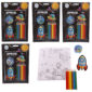 Fun Space Design Colouring Pencil Stationery Set