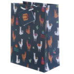 Funky Alpaca Design Medium Glossy Gift Bag