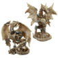 Gothic Collectable Warrior Dragon and Skull Decoration