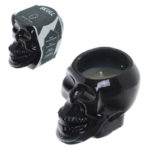 Gothic Fragranced Soya Candle Jar – Black Skull