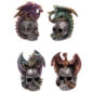 Skull Head Dark Legends Dragon Figurine