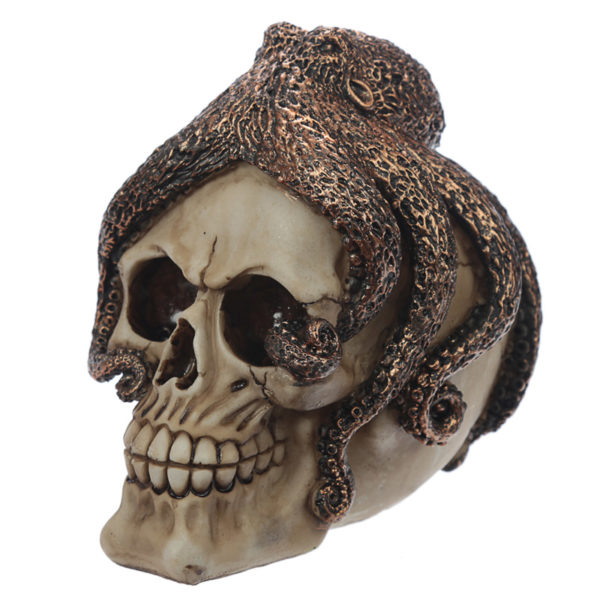 Fantasy Skull with Octopus Head Ornament