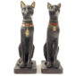 Decorative Black Bast Cat Egyptian Figurine