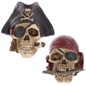 Gothic Pirate Skull Decoration