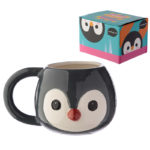 Ceramic Animal Shaped Head Mug – Penguin