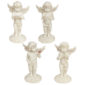 Collectable Cherub Standing Holding Mineral Stone
