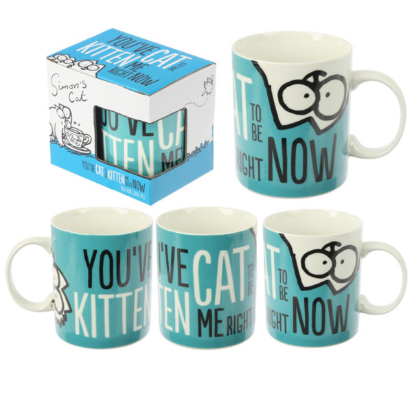 Collectable New Bone China Mug - Simon's Cat Kitten Slogan