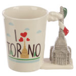 Collectable Torino Shaped Handle Ceramic Mug