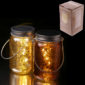 Decorative LED Light Jar - Metallic