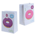 Fun Donut Design Medium Glossy Gift Bag