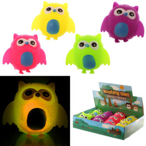 Fun Kids Squishy Light Up Novelty Owl