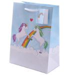 Fun Unicorn Design Medium Glossy Gift Bag