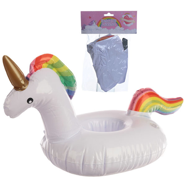 Funky Fantasy Inflatable Drinks Holder - Rainbow Unicorn