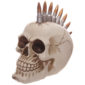 Funky Gruesome Bullet Mohican Skull Ornament