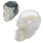 Gothic Fragranced Soya Candle Jar – White Skull