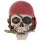 Gothic Pirate Skull Decoration with Head Scarf