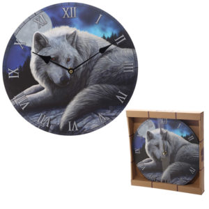 Guardian Wolf Design Decorative Wall Clock