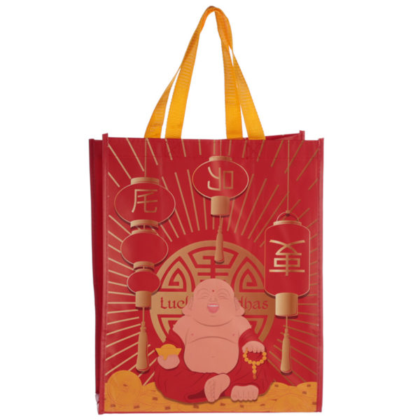 Lucky Buddha Design Durable Reusable Shopping Bag