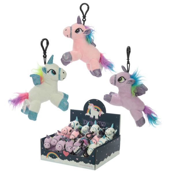 Plush Unicorn Shaped Sound Keyring Plush Unicorn Shaped Sound Keyring
