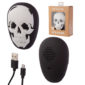 Portable Bluetooth Speaker - Black and White Skull