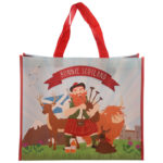 Scottish Piper Design Durable Reusable Shopping Bag