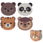 Set of 4 Novelty Coasters – Cute Animals Design