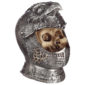 Gothic Skull in Medieval Bird Helmet Ornament
