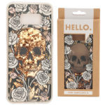 Samsung 8 Phone Case - Skulls  and  Roses Design