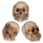 Speak No, Hear No, See No Evil Set of 3 Skulls