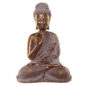 Thai Buddha Figurine - Gold and White Serenity