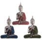 Thai Buddha Figurine - Metallic Contemplation