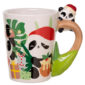 Pandarama Panda on Handle Christmas Ceramic Mug