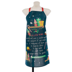 Christmas Elf Mulled Wine Poly Cotton Apron