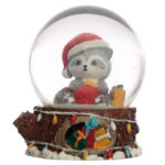 Collectable Chritmas Racoon Snow Globe Waterball