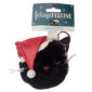 Fun Collectable Pom Pom Keyring - Christmas Festive Feline