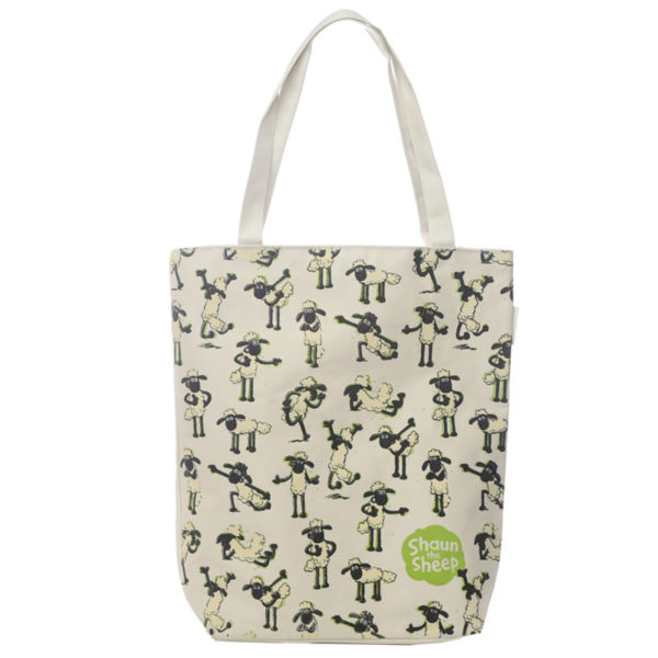 Handy Cotton Zip Up Shopping Bag - Shaun the Sheep