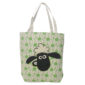 Handy Cotton Zip Up Shopping Bag - Shaun the Sheep Pattern