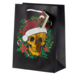 Metallic Skulls Medium Christmas Gift Bag