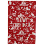 Simon's Cat Meowy Christmas Poly Cotton Tea Towel