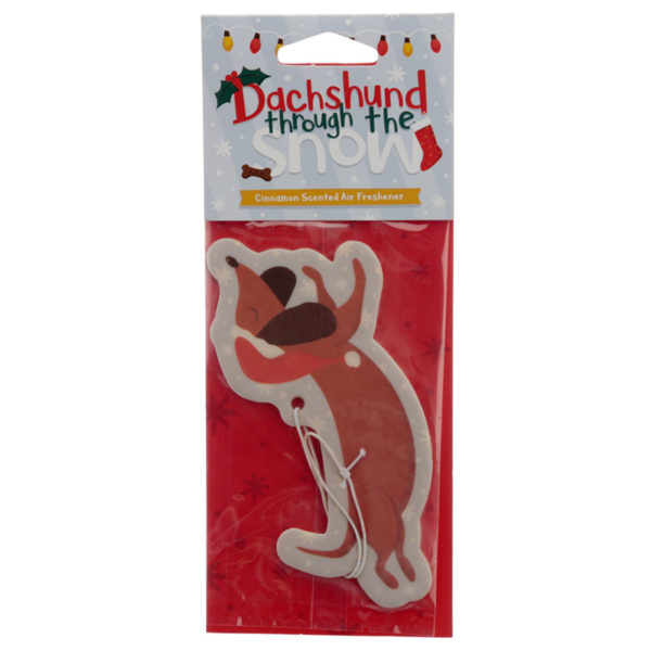 Christmas Dachshund Cinnamon Scented Air Freshener Christmas Dachshund Cinnamon Scented Air Freshener