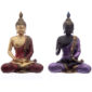 Decorative Gold and Black Buddha - Lotus