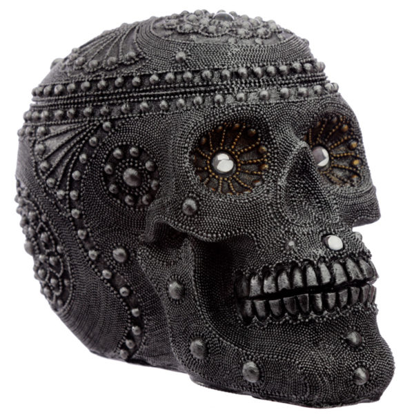 Fantasy Beaded Large Skull Ornament Fantasy Beaded Large Skull Ornament
