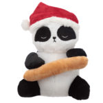 Fun Christmas Pandarama Plush Door Stop