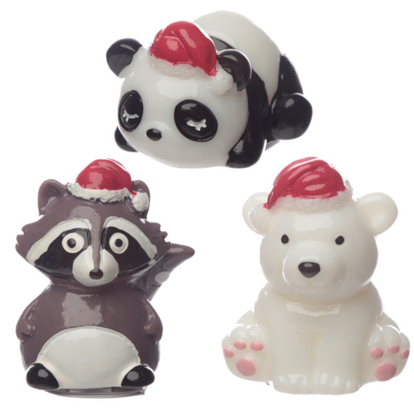 Lip Balm - Christmas Panda, Bear and Raccoon Lip Balm - Christmas Panda, Bear and Raccoon