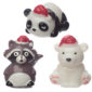 Lip Balm - Christmas Panda, Bear and Raccoon