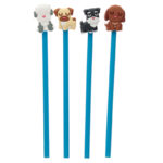 Cute Dog Squad Novelty Pencil with PVC Top