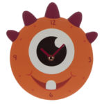Decorative Monster Monstarz Orange Wall Clock