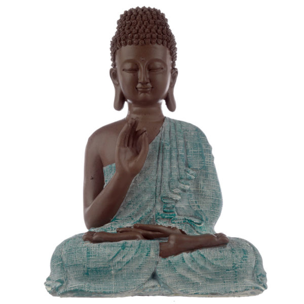 Decorative Turquoise and Brown Buddha Figurine - Enlightenment Decorative Turquoise and Brown Buddha Figurine - Enlightenment